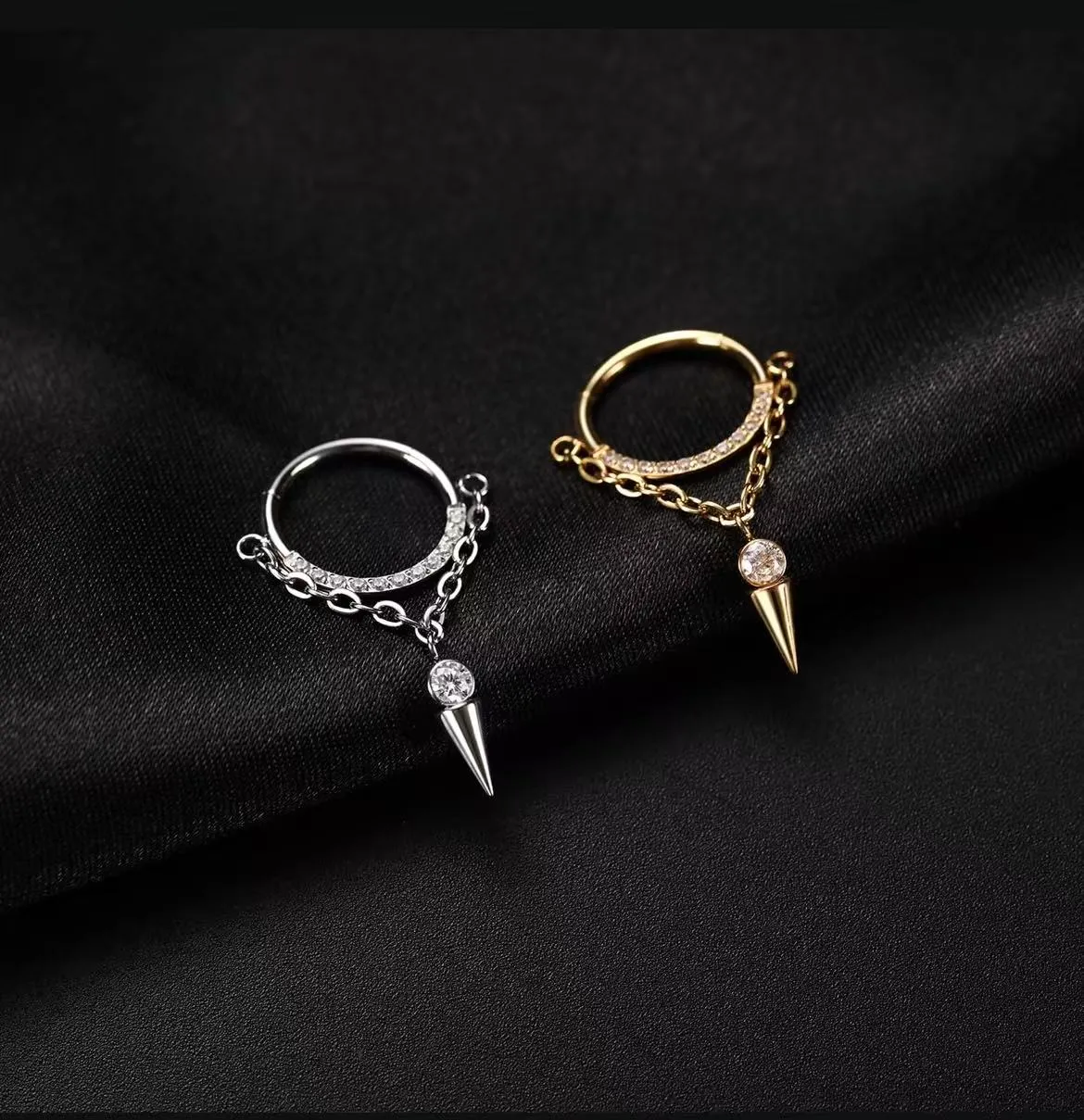 Wedding Wear Nose Rings Stud Hoop Ear Hoop Conch Piercing Jewelry Conch Hoop Cartilage Earrings for Women Helix Piercing Jewelry 24k Gold Plated Cartilage Huggie Earrings for Women Lobe Gold Silver 16g 10mm 8mm With Cubic Zircon - Image 5