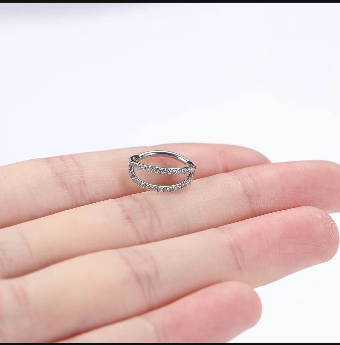 Nose Rings Stud Hoop Ear Hoop Conch Piercing Jewelry Conch Hoop Cartilage Earrings for Women Helix Piercing Jewelry 24k Gold Plated Cartilage Huggie Earrings for Women Lobe Gold Silver 16g 10mm 8mm With Cubic Zircon - Image 7